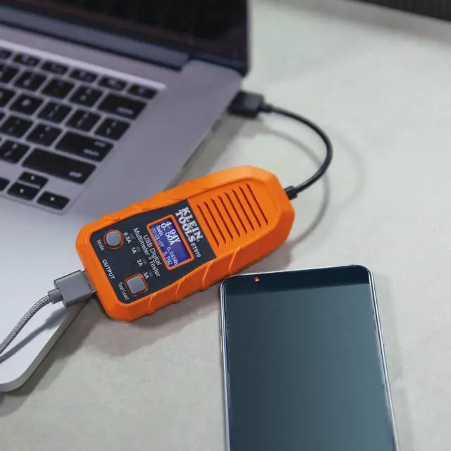 Alt view image 5 of 7 - ET910 USB Power Meter and Tester, USB-A Digital Meter for Voltage, Current, Capacity, Energy, Resistance, Max Current
