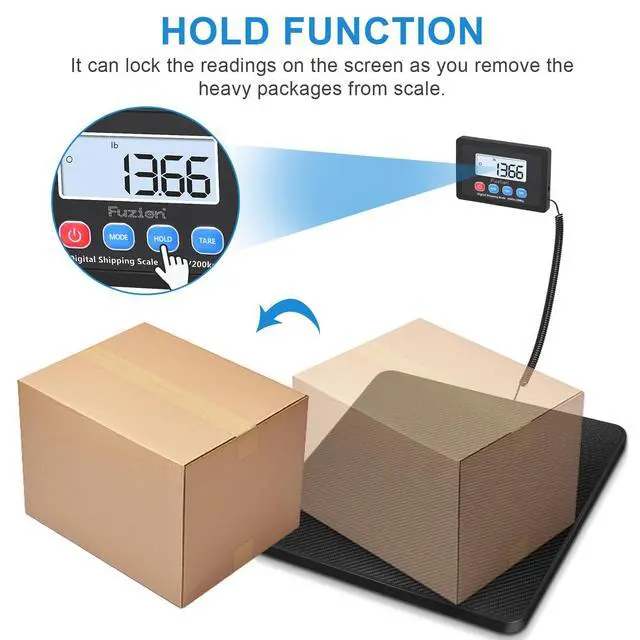 Alt view image 3 of 7 - Shipping Scale, 440LB x 10g High Accuracy Postal Scale, Hold & Tare