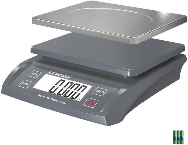 Main image of Postal Scale Transport Scale 30kg/1g, 66lb with Battery and Stainless Steel Scale Plate, can be in Home Kitchen, Postal, Transport, Parcel, Supermarket with Fruit Scale