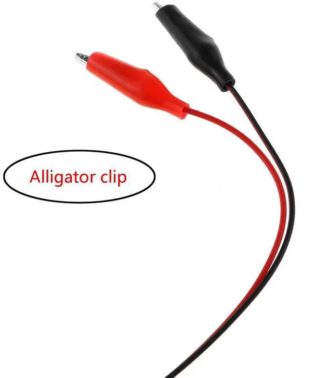 Alt view image 2 of 5 - Crocodile Clamps Test Wire 50cm/19.69inch Double Alligator Clips to USB Male Connector Cable Copper Test Lead for Testing Circuit