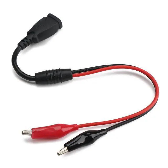 Alt view image 3 of 6 - 18 AWG USB to Alligator Clips with Wires - USB Male to Female Ports Test Leads with Alligator Clips Electrical Testing 13.35 inches 3-5A
