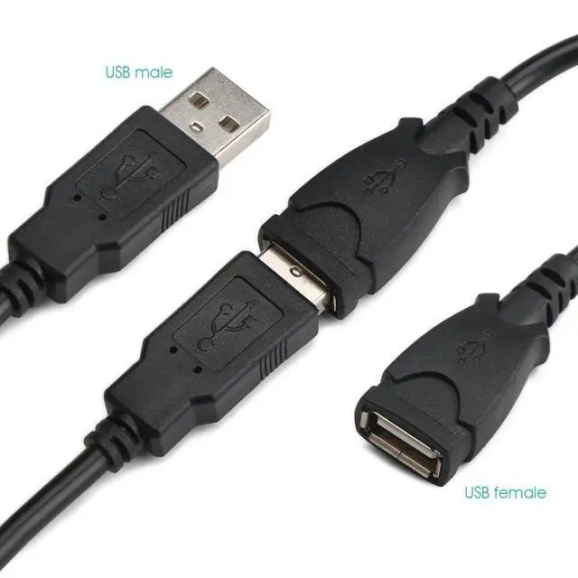 Alt view image 5 of 6 - 18 AWG USB to Alligator Clips with Wires - USB Male to Female Ports Test Leads with Alligator Clips Electrical Testing 13.35 inches 3-5A