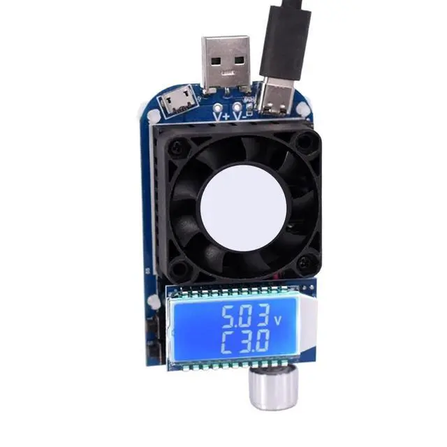 Alt view image 3 of 7 - Constant Current Electronic Load KZ25 / KZ35 Resistance USB Tester 4A 25W / 5A 35W Compatible