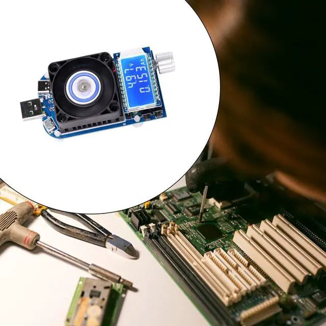 Alt view image 5 of 7 - Constant Current Electronic Load KZ25 / KZ35 Resistance USB Tester 4A 25W / 5A 35W Compatible