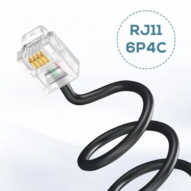 Alt view image 3 of 6 - RJ116p4c Male to USB Female, RJ11 to USB Modem Adapter, for Telephone Interface Testing Connectors, Telephone Communication, Fax Machines, Modem Adapters (30cm)