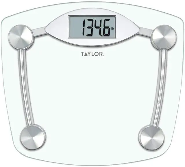 Main image of Digital Bathroom Scale, Body Weight Scale, Instant On and Off, 400 lb Capacity, Sturdy Clear Glass with Chrome-Finish Base