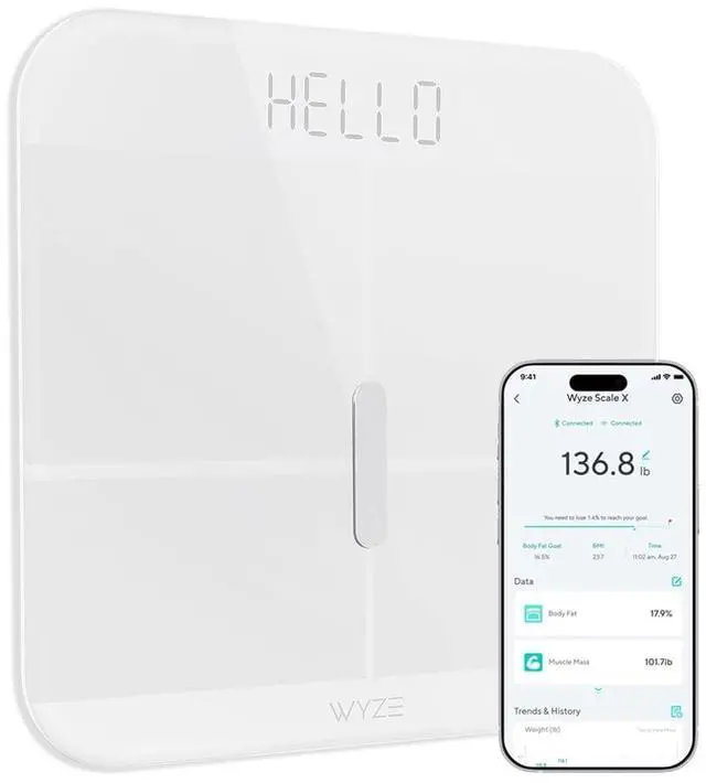 Main image of Smart Scale X Digital Bathroom Scale for Body Weight and Fat(White)