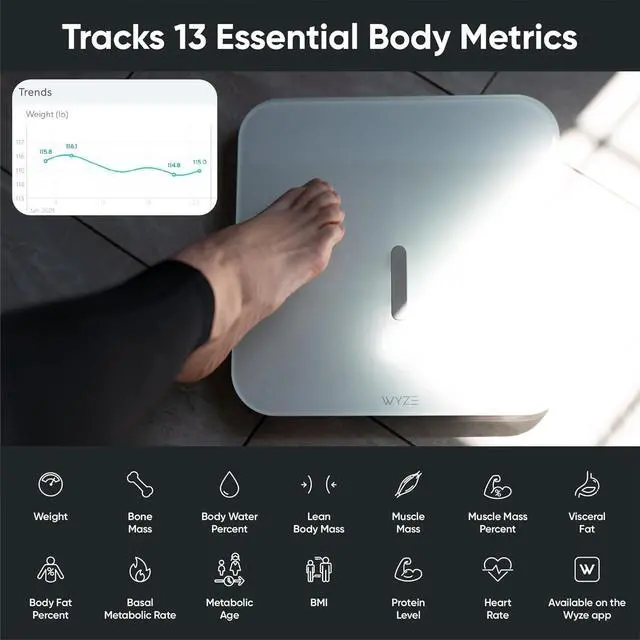 Alt view image 4 of 7 - Smart Scale X Digital Bathroom Scale for Body Weight and Fat(White)