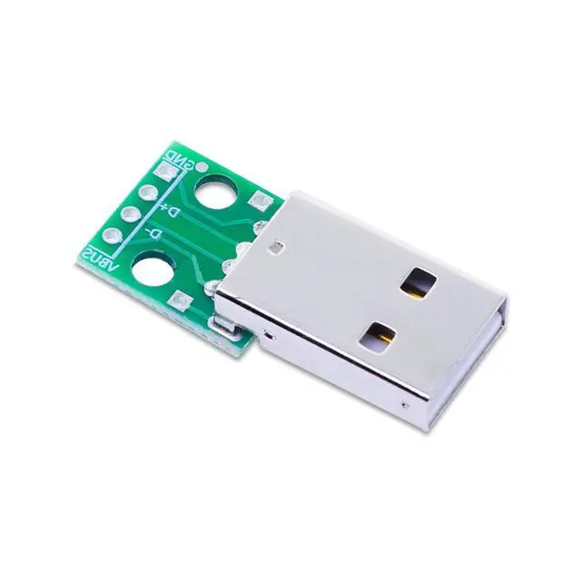 Alt view image 3 of 5 - 20Pcs USB-A Male DIP Breakout Board 2.54mm Pitch PCB Test Module