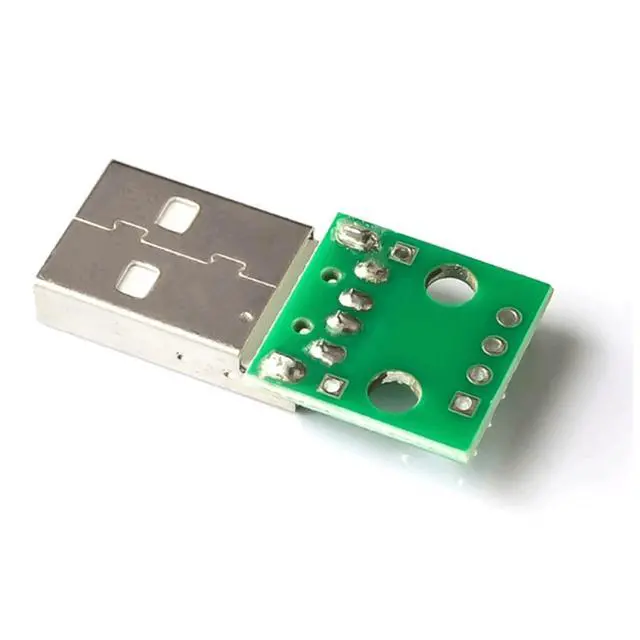 Alt view image 5 of 5 - 20Pcs USB-A Male DIP Breakout Board 2.54mm Pitch PCB Test Module