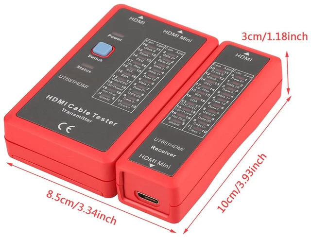 Alt view image 5 of 7 - UT681 HDMI Cable Tester, Portable Mini HDMI to HDMI, High Definition USB Cable Tester, for Check Disorder Short Open and Cross Connection