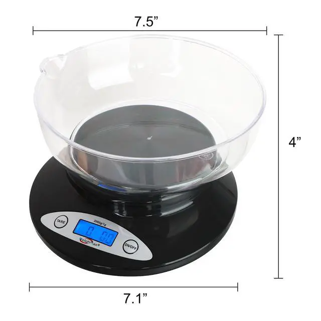 Alt view image 2 of 5 - Electronic Kitchen Scale - Weighmax 2810-2KG black