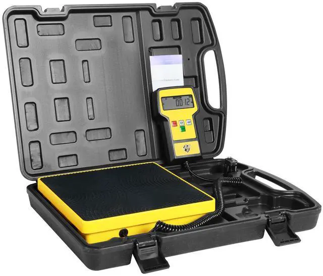 Main image of Refrigerant Scale 110 LBS HVAC Freon Scale High Precision Electronic Refrigerant Charging Weight Scale with Portable Case for Recovery Tanks