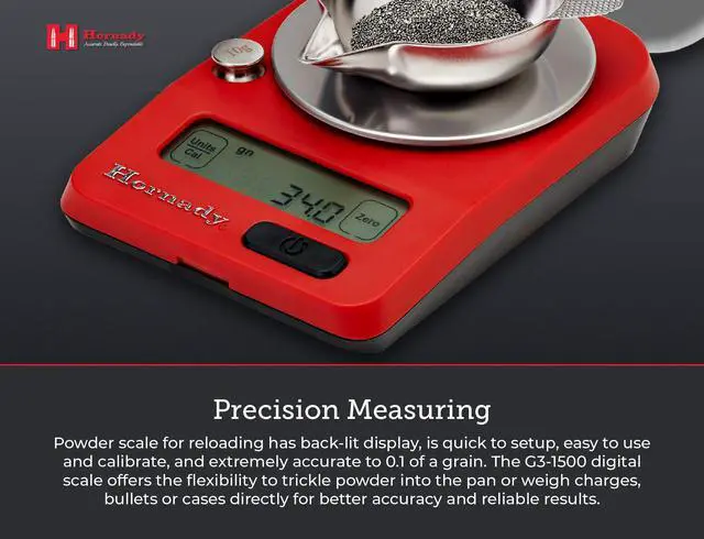 Alt view image 6 of 7 - G3-1500 Electronic Scale, 050104 - Portable Battery Operated Digital Pocket Scale to Weigh Bullets, Cases, Trickle Powder & More Up to 1500 Grain Capacity with 0.1 Accuracy & Reliable Results