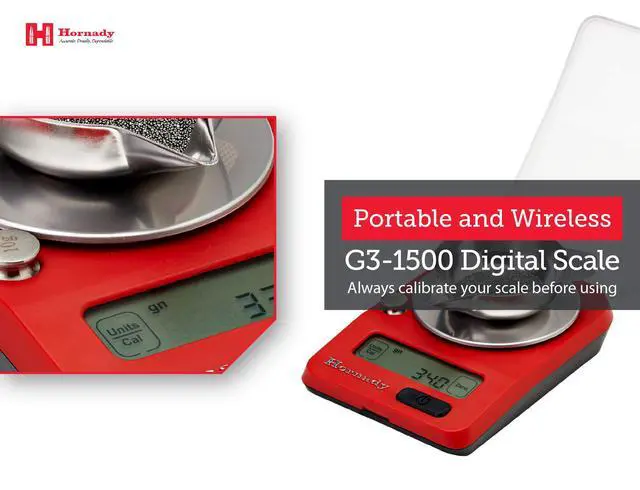 Alt view image 5 of 7 - G3-1500 Electronic Scale, 050104 - Portable Battery Operated Digital Pocket Scale to Weigh Bullets, Cases, Trickle Powder & More Up to 1500 Grain Capacity with 0.1 Accuracy & Reliable Results