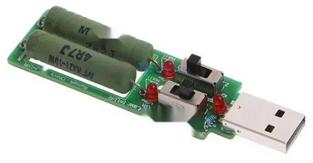 Alt view image 3 of 5 - Resistor USB dc Electronic Load Adjustable Switch 3 Current 5V 1A/2A/3A Capacity Discharge Voltage Tester Resistance