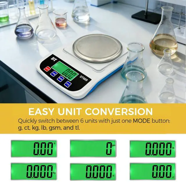 Alt view image 2 of 7 - Digital Lab Scale 1000g x 0.01g Analytical Balance Electronic Scale