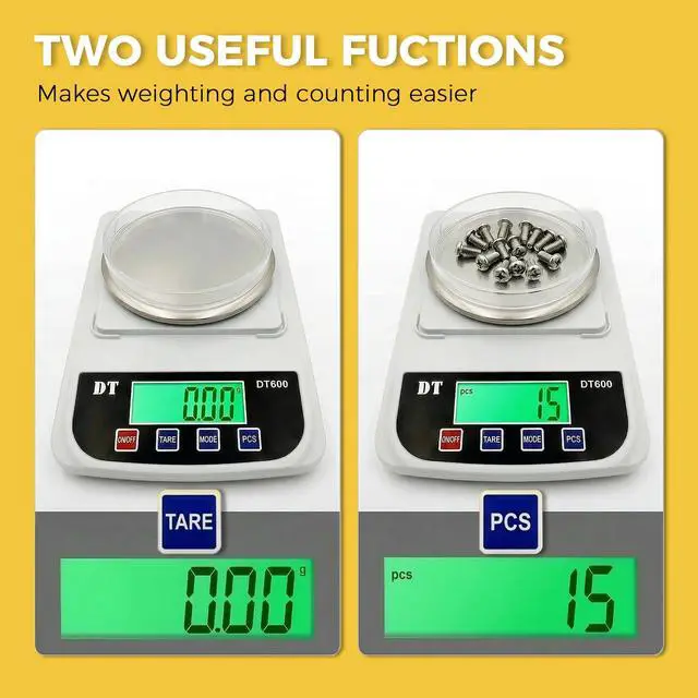 Alt view image 5 of 7 - Digital Lab Scale 1000g x 0.01g Analytical Balance Electronic Scale
