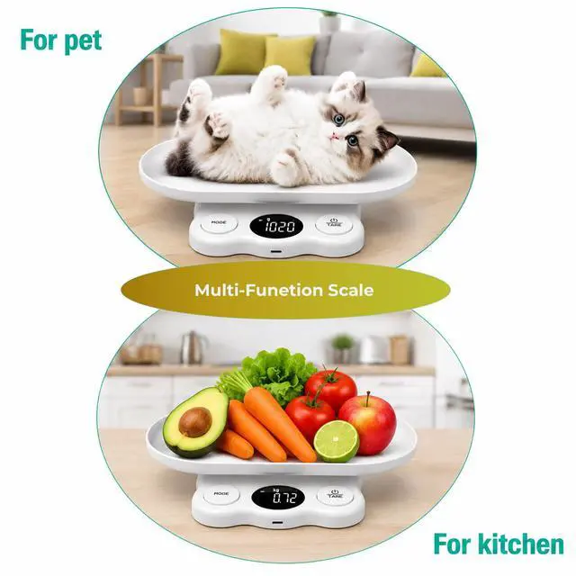 Alt view image 5 of 5 - Digital Pet Scale,Best for Newborn Pets,Max 33 lb