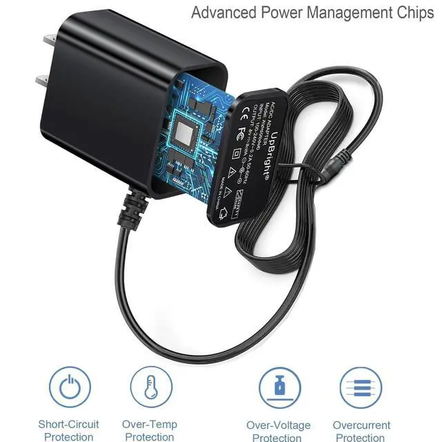 Alt view image 2 of 5 - 5V AC/DC Adapter Compatible with Ohaus Compass CX Series CX5200 Portable Electronic Balance Scale CX5200-AC CX5200P CX5200F CX1201 CX2200 CX221 CX621 30333867 30333865 5VDC 1A Power Supply