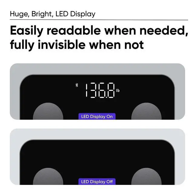 Alt view image 6 of 6 - Scale S Smart Body Weight Bathroom Scale
