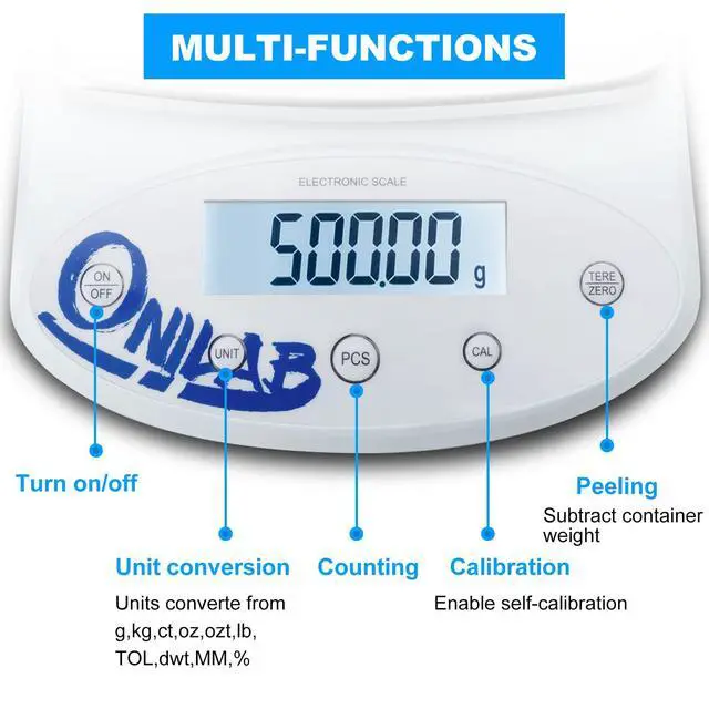 Alt view image 3 of 7 - Analytical Balance, 5000g x 0.01g Digital Lab Scale