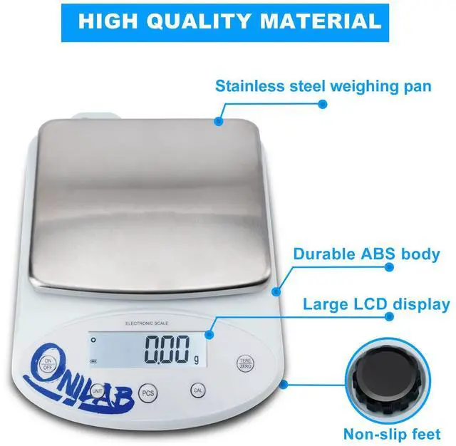 Alt view image 4 of 7 - Analytical Balance, 5000g x 0.01g Digital Lab Scale