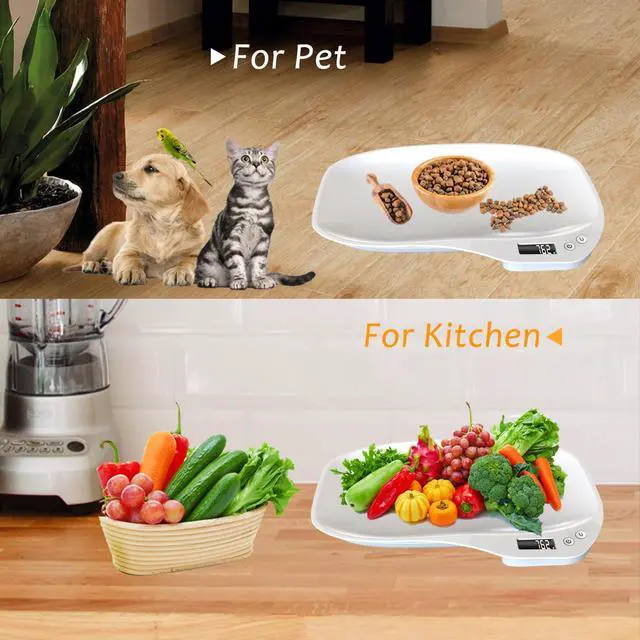 Alt view image 5 of 7 - Small Animal Digital Scale, 14" x 10" Pet Weighing Scale Max 33lbs