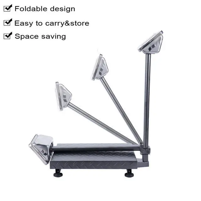 Alt view image 2 of 7 - 661lbs Electronic Industrial Commercial Platform Scale,Stainless Steel High-Definition LCD Display,Digital Floor Heavy Duty,Luggage Package Price Computing Postal Shipping MailingGrey