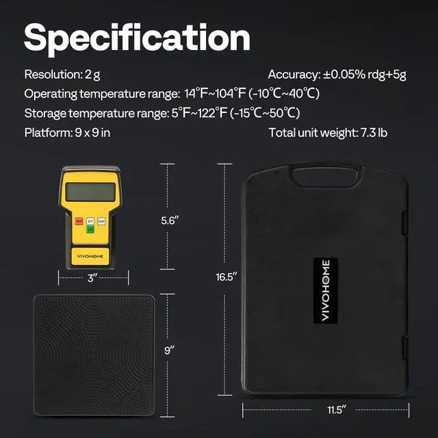 Alt view image 7 of 7 - 100 LBS High Precision Electronic Digital Refrigerant Scale HVAC
