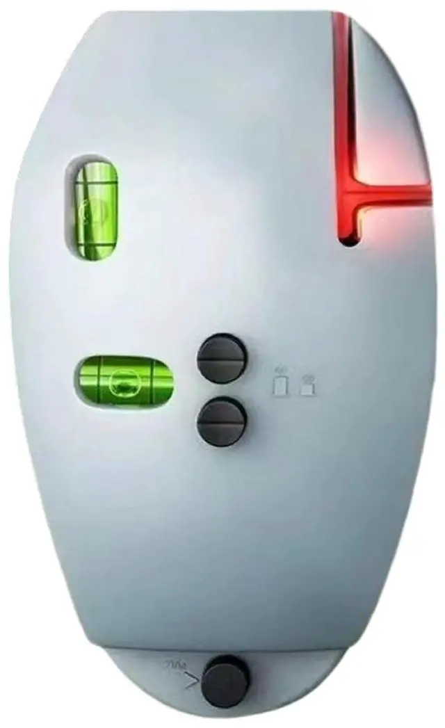 Main image of 90 Degree Electronic Red Light Scale, Reds Light Level Green Lights Level Positioning LightsS, Self-leveling Line, Vertical Mouse Levels Infrared Horizontal (Grey)