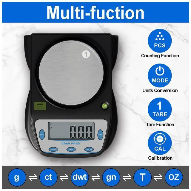 Alt view image 2 of 7 - Digital Lab Scale 600g X 0.01g Accuracy