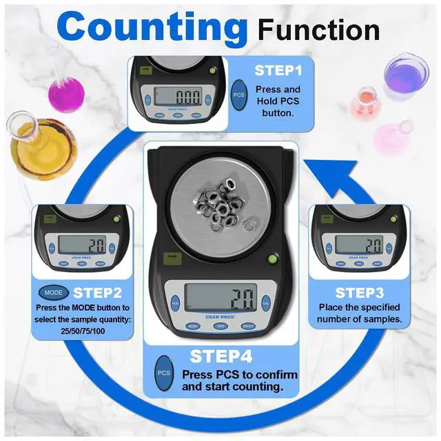Alt view image 6 of 7 - Digital Lab Scale 600g X 0.01g Accuracy
