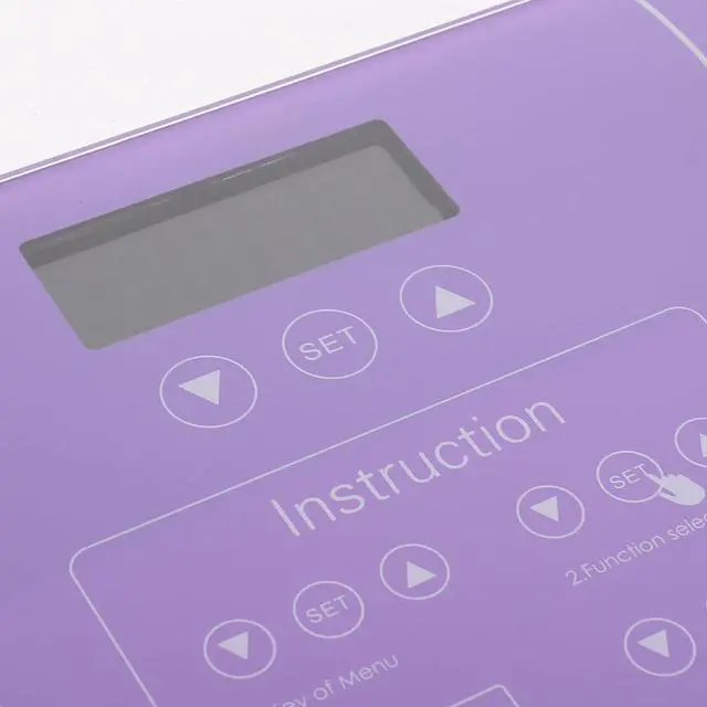 Alt view image 7 of 7 - Household Intelligent Body Fat Scale Digital Weight Scale Battery-Free Design Precise Led Display for Home Use 11.41X10.23X0.78In