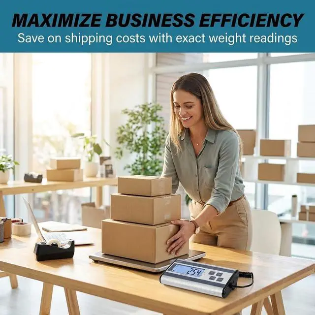 Alt view image 7 of 7 - Shipping Scale Digital Postal Scale for Packages 440lbs x 6 oz