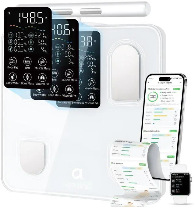 Main image of Smart Scale with BMI, Body Fat, Muscle Mass, 50+ Body Metrics