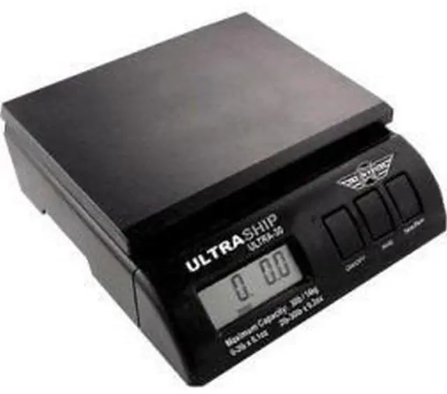 Main image of UltraShip 35 Lb Electronic Scale,black; blue
