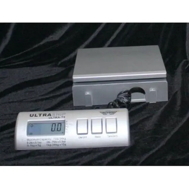 Alt view image 4 of 4 - UltraShip 35 Lb Electronic Scale,black; blue