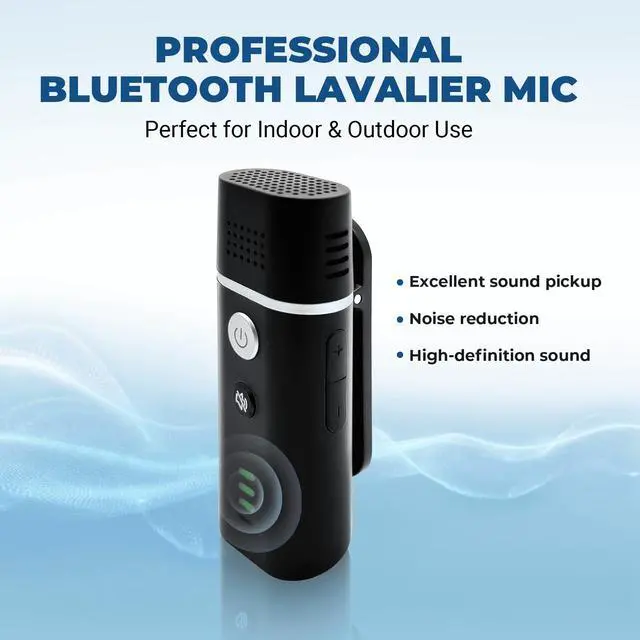 Alt view image 6 of 7 - Wireless Voice Amplifier with Bluetooth Lavalier Microphone B006