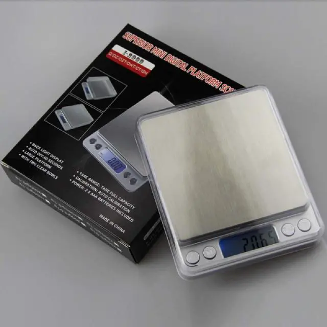 Alt view image 4 of 6 - LCD Digital Scale 3kg 0.1g Electronic Weighing Scale Mini Precision Grams Weight Balance Scale for Kitchen