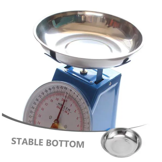 Alt view image 6 of 7 - Bench Scale Weighing Pan Weighing Pans Scale Metal Pan Kitchen Weight Scale Pan Scale Tray Metal Scale Pan Tray Replace Scale Pan Weighting Pans Scale Trays Electronic Scale Tray