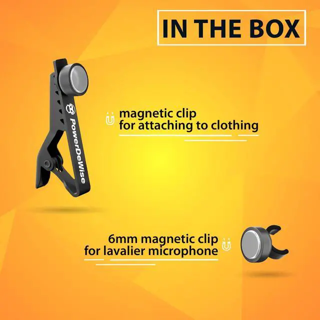 Alt view image 4 of 6 - Magnetic Lavalier Microphone Clip 6mm - Durable Lapel Mic Clip for Professional Use, Secure and Versatile Microphone Clips for Clear Sound