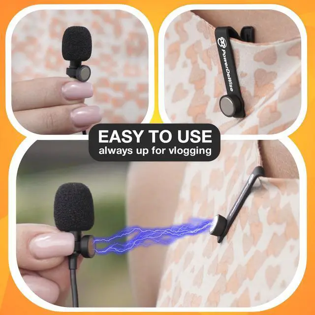 Alt view image 3 of 6 - Magnetic Lavalier Microphone Clip 6mm - Durable Lapel Mic Clip for Professional Use, Secure and Versatile Microphone Clips for Clear Sound
