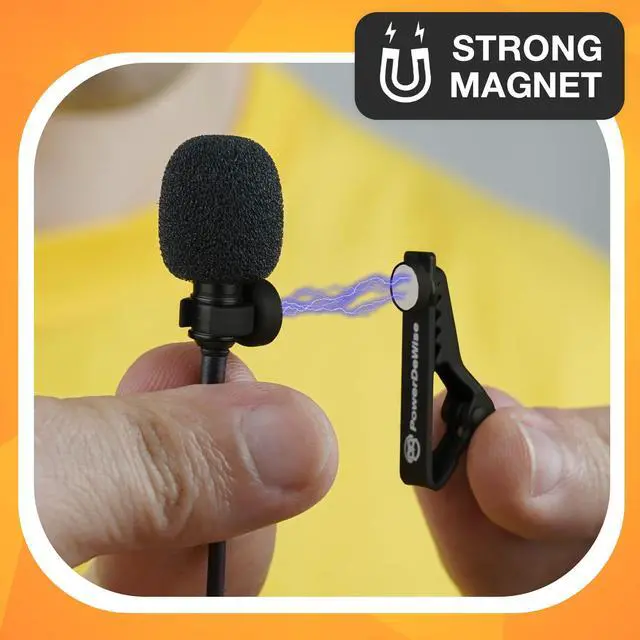 Alt view image 5 of 6 - Magnetic Lavalier Microphone Clip 6mm - Durable Lapel Mic Clip for Professional Use, Secure and Versatile Microphone Clips for Clear Sound