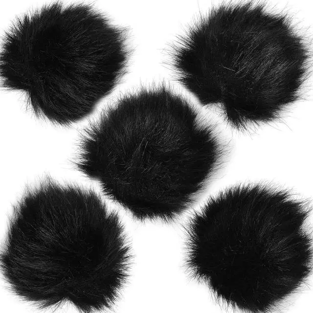 Main image of Microphone Lapel Dead Cat Windscreen, Lapel Mic Windscreen Muff, Furry Windscreen Dead Cat Outdoor Comaptible with Lavalier Microphones 5Pack