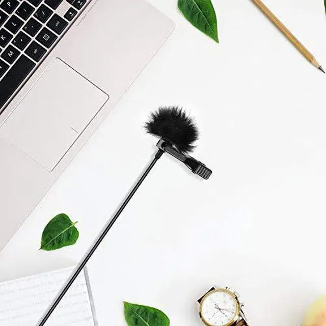 Alt view image 6 of 7 - Microphone Lapel Dead Cat Windscreen, Lapel Mic Windscreen Muff, Furry Windscreen Dead Cat Outdoor Comaptible with Lavalier Microphones 5Pack