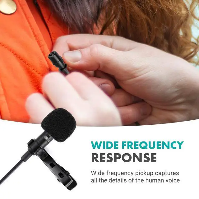 Alt view image 6 of 7 - LV4-C Cardioid XLR Lavalier Microphone with Phantom Power