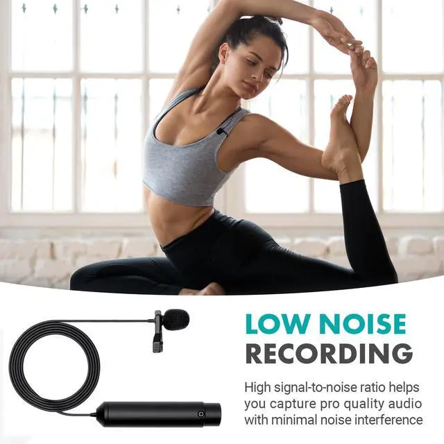Alt view image 7 of 7 - LV4-C Cardioid XLR Lavalier Microphone with Phantom Power