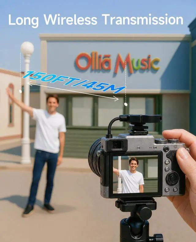 Alt view image 5 of 7 - Wireless Lavalier Microphone for iPhone: 80H with Charging Case
