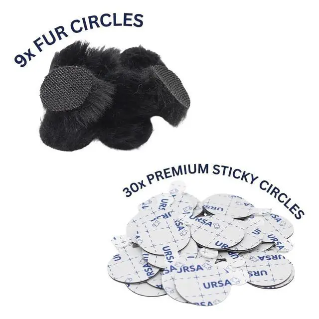 Alt view image 2 of 7 - - Mini Windshields for Lavalier/Lapel Microphones. Reduce Wind Noise & Clothing Rustle. Compatible with Sennheiser, RODE, Sanken, Tascam & More (9x Circles + 30x Stickies, Black)